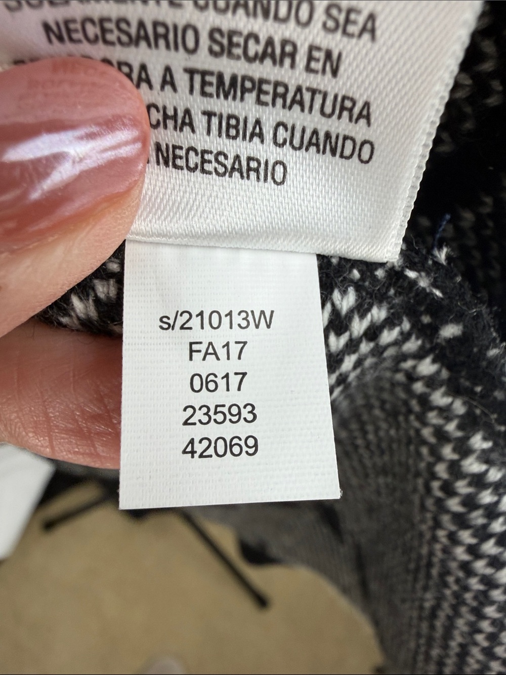 Charter Club Plaid Open Front Cardigan Duster 1X Wool Blend - Picture 6 of 7